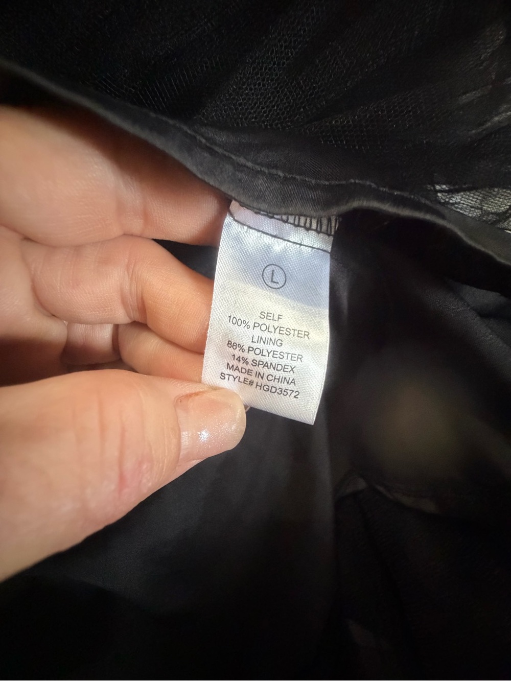 Fashion Nova Black Tiered Tulle Strapless Gown - Picture 7 of 8
